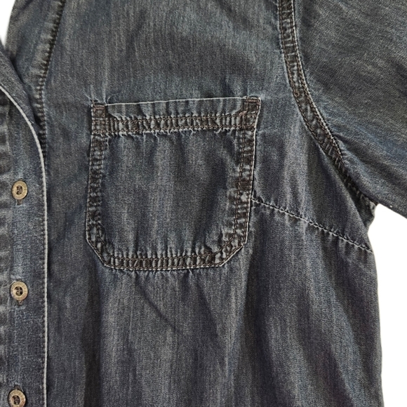 Coldwater Creek   Women's S (6-8) Denim   Tunic   Top    Denim Blue - Picture 8 of 16